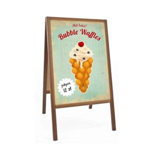 plakat bubble waffle reklama